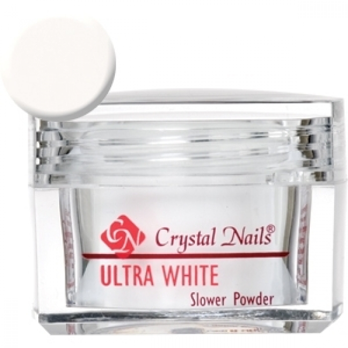 Crystal Nails Slower Powder Ultra White
